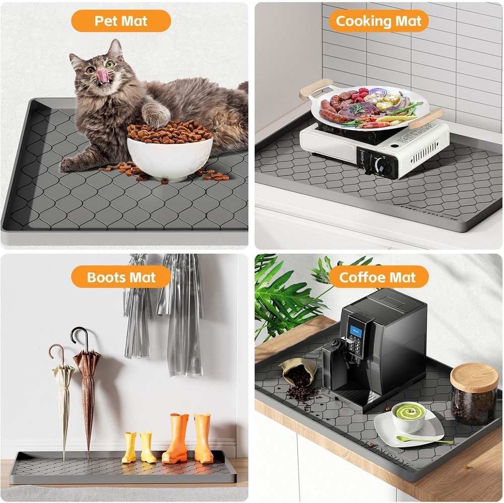 Versatile 34" x 22" Silicone Under Sink Protector - Clean & Worry-Free Solutions