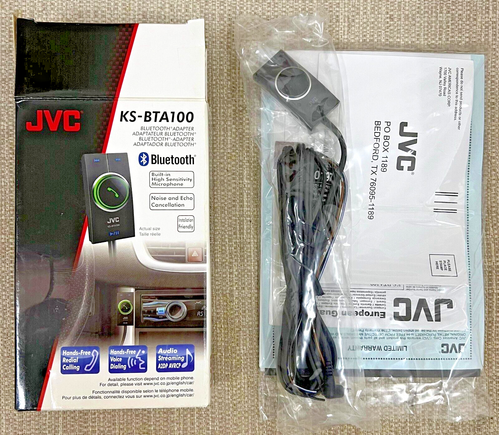 JVC KS-BTA100 Bluetooth Adapter