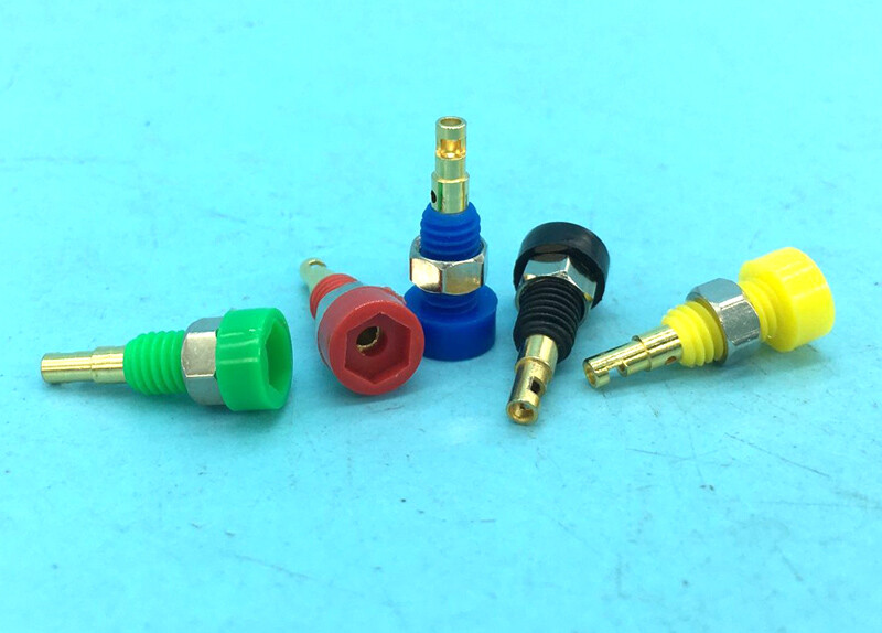 colors Copper 2mm banana jack socket binding post panel mount M5 jack test probe