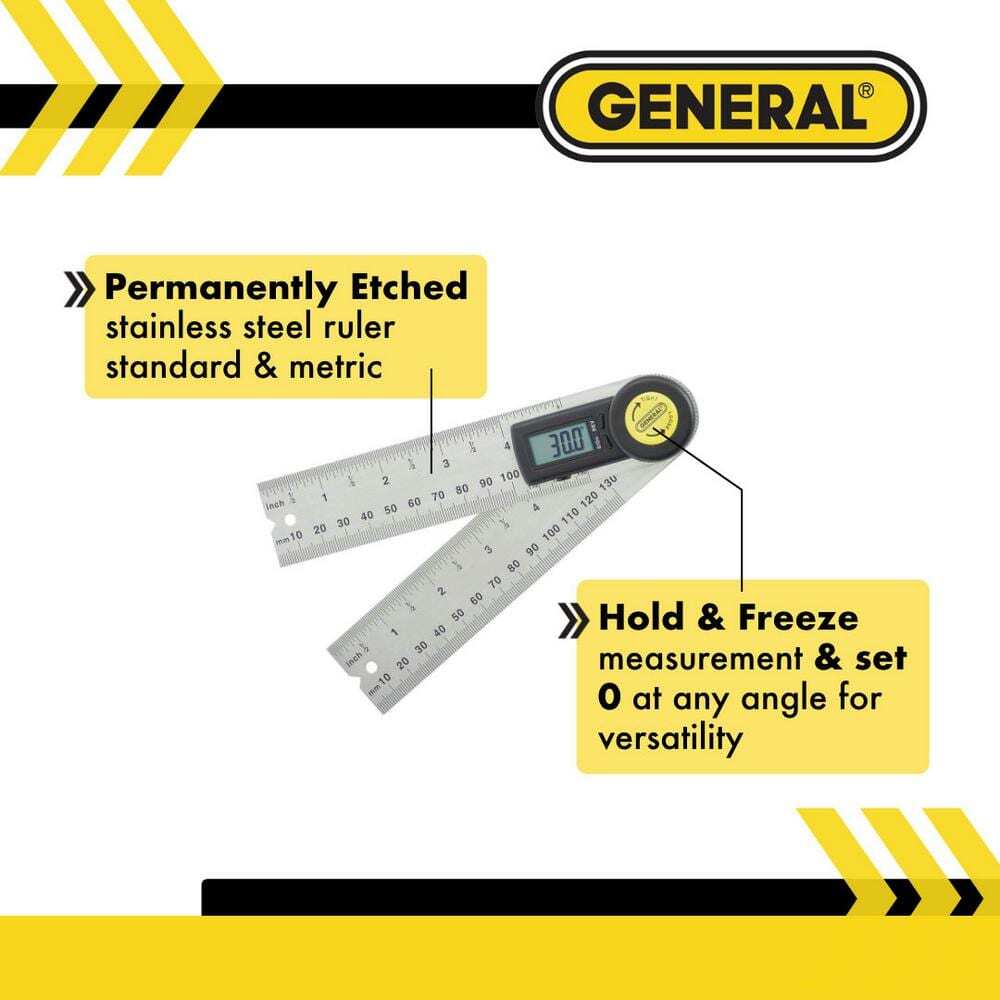 5 inch Digital Reversible Angle Finder with Angle Lock and Large LCD Readout