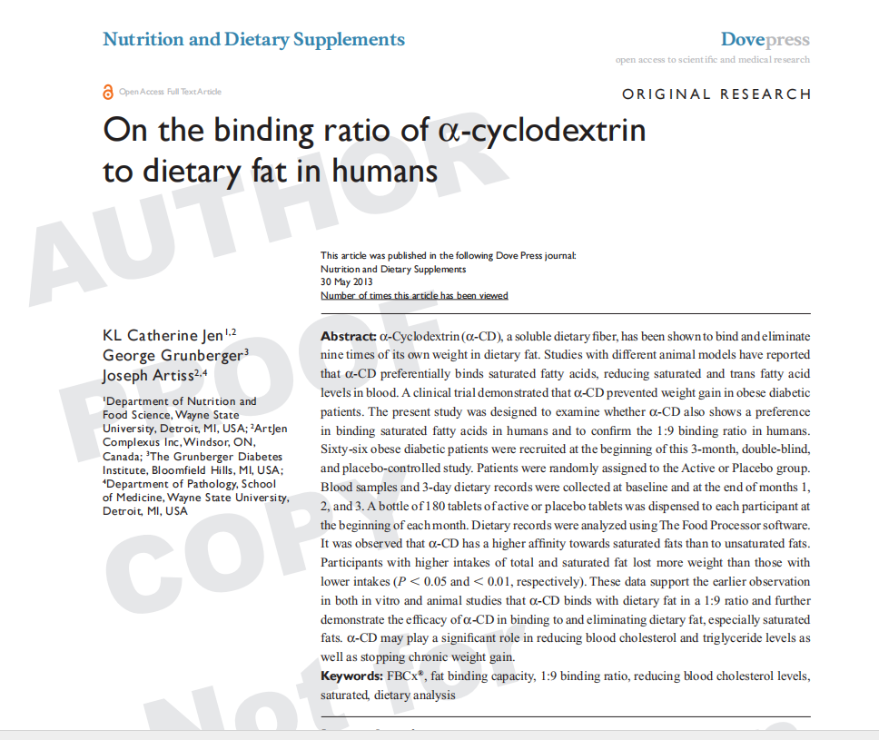 Pure α-Cyclodextrin: Alpha Fat Binding Complex. Weight Mngmt 250g.. 60 days!