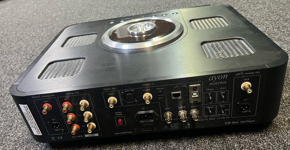 AYON Austria CD-3sx CLASS A Vacuum -Tube CD-Player (top Loading) & DAC