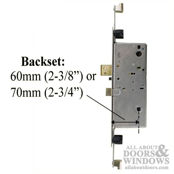 Active Concealed Rod Version 60mm Mortise Lock - Square Face