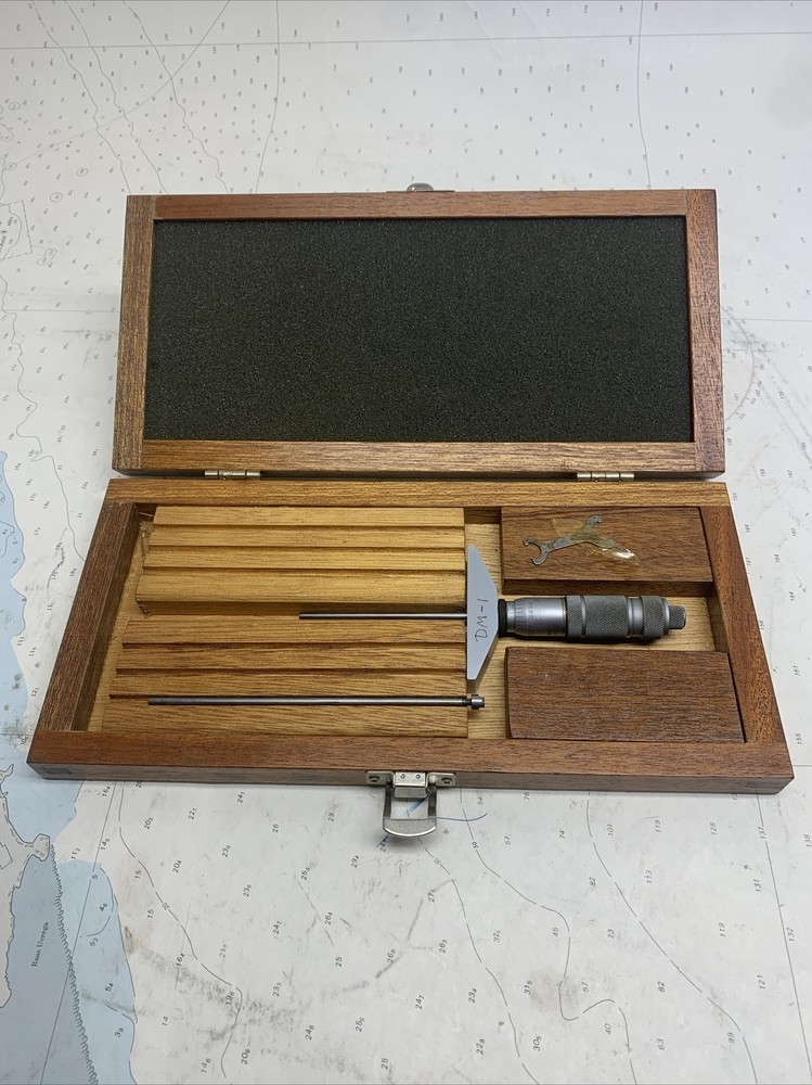brown and sharpe depth micrometer With Two Rods