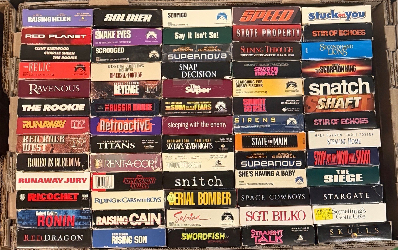 Pick 6 VHS Movies- Build Your Own Lot! Choose Titles- Buy More & Save- 90s Retro