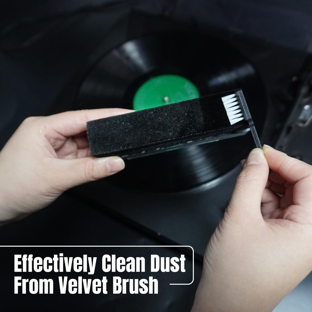 Vinyl Record Cleaning Kit Anti Static Brush Stylus Tool