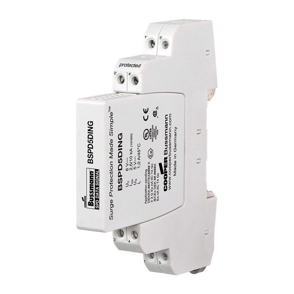 BUSSMANN BSPD24DING Universal Surge Protection Dev,24VDC,1Ph 20AZ43