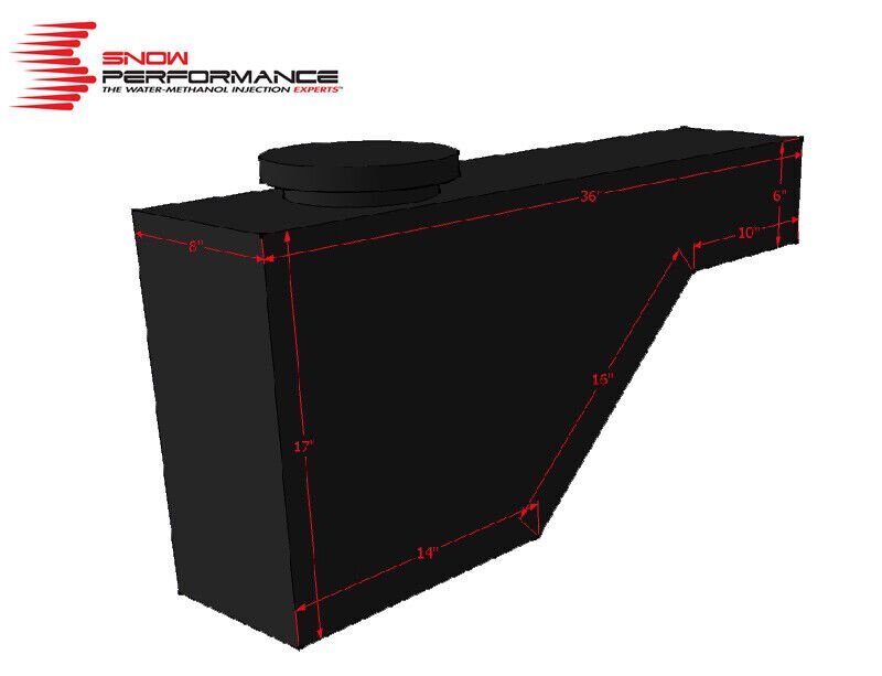 Nitrous Express SNO-40015-BRD Water/Methanol Injection Tank