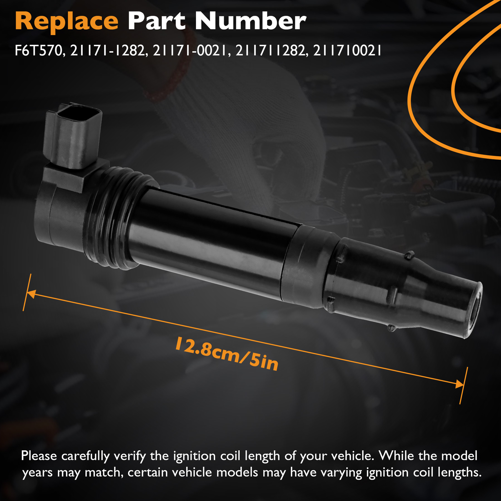 4x Ignition Coils Pack For 2003-18 Kawasaki Ninja ZX-6R ZX-6RR F6T570 21171-1282