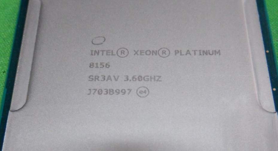 Intel Xeon Platinum 8156 3.6ghz 4-core SR3AV CPU Processor