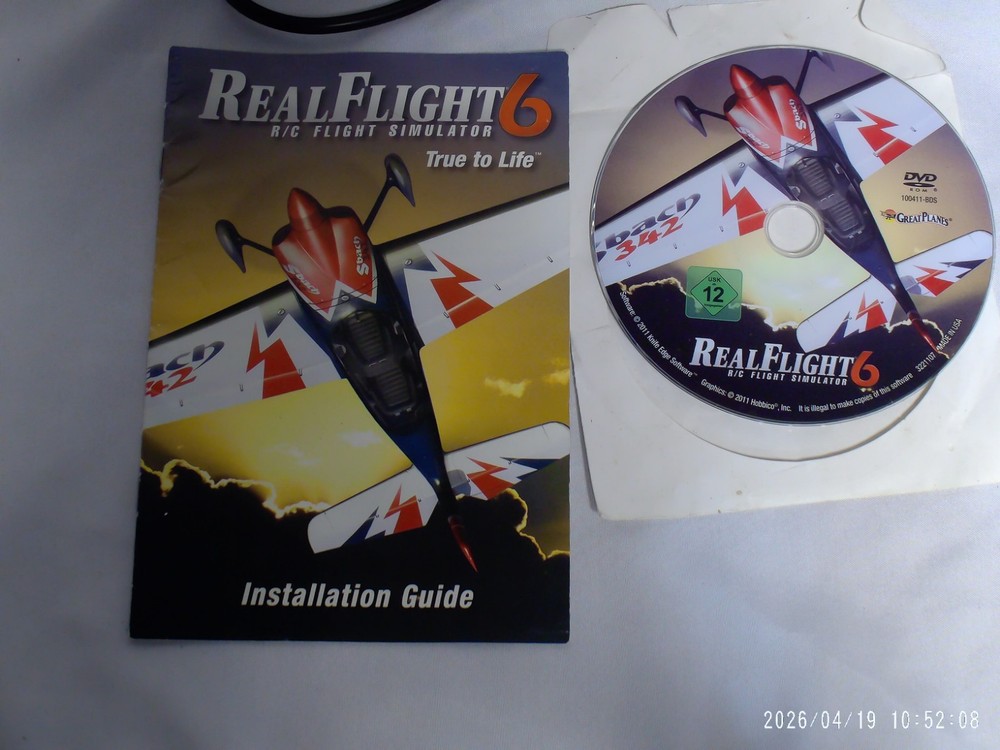 'Pre-Own' Great Planes RealFlight 6 RC Simulator USB Controller See Description