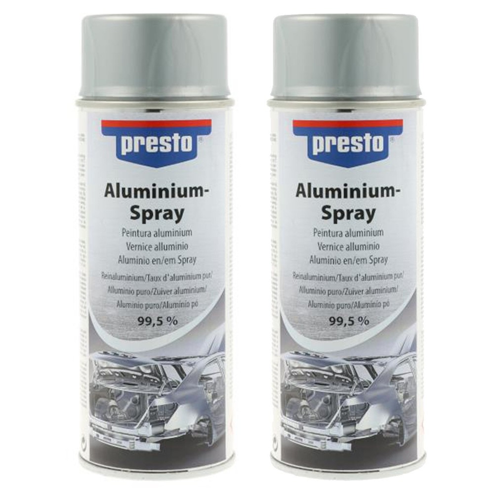 Aluminium Spray Presto 2x 400ml.