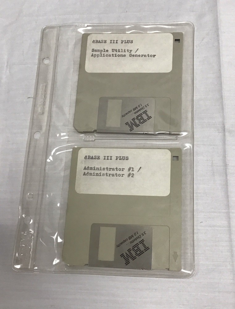 Ashton-Tate dBASE III Plus Data Management Software Ver 1.1