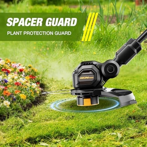 Cordless 12-Inch Electric String Trimmer, Battery Powered Weed Wacker, Auto Line