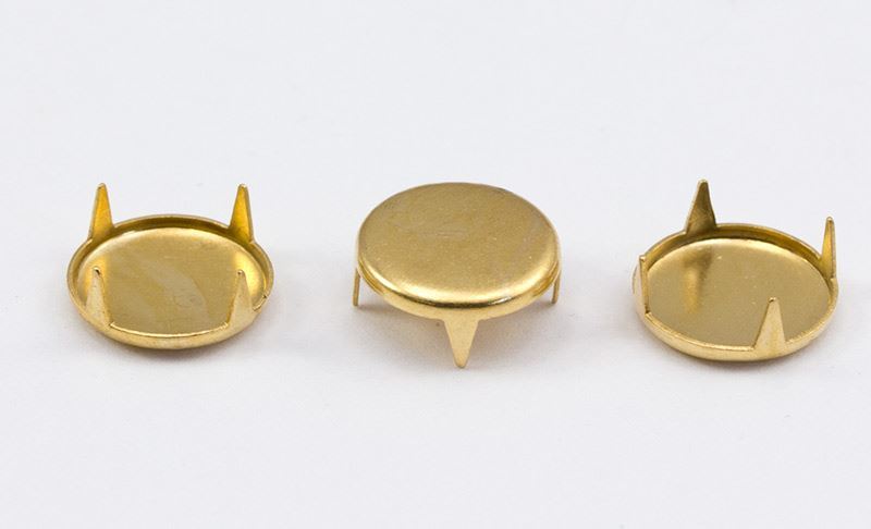 4.5mm Gold Spot Stud 4 Prongs Non Rusting - 200 PCS