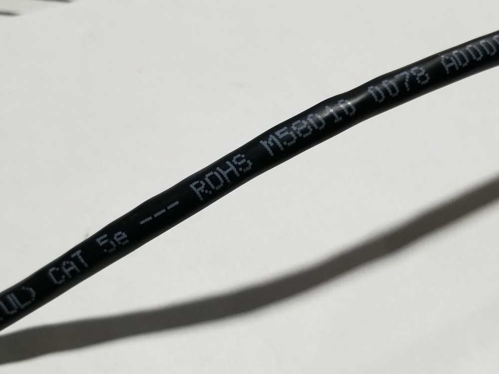 Belden Mohawk M58010 24/4P CAT5e LAN UTP Networking Cable Riser Black /100ft