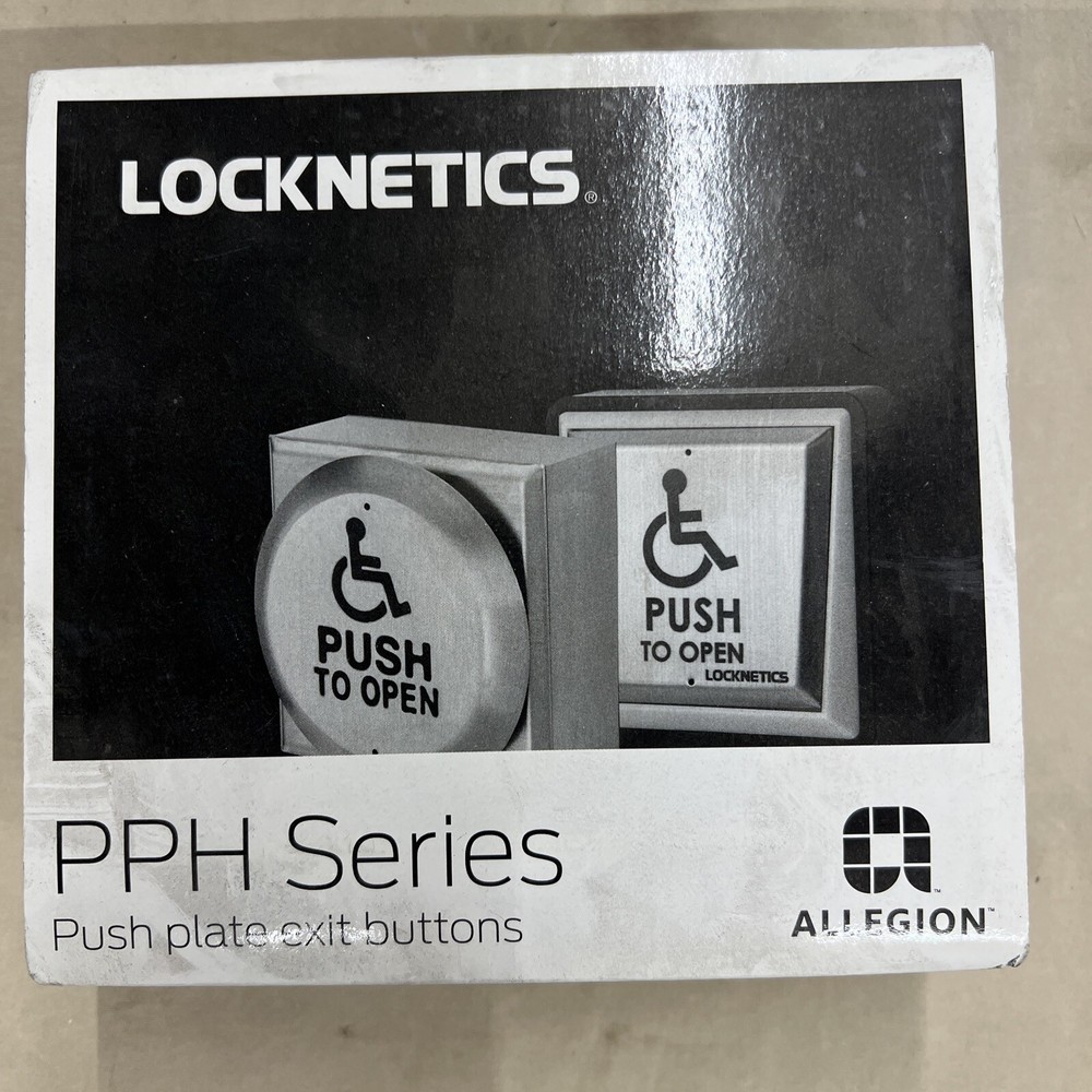 Locknetics PPH-200-LED Large handicap Square Push Plate