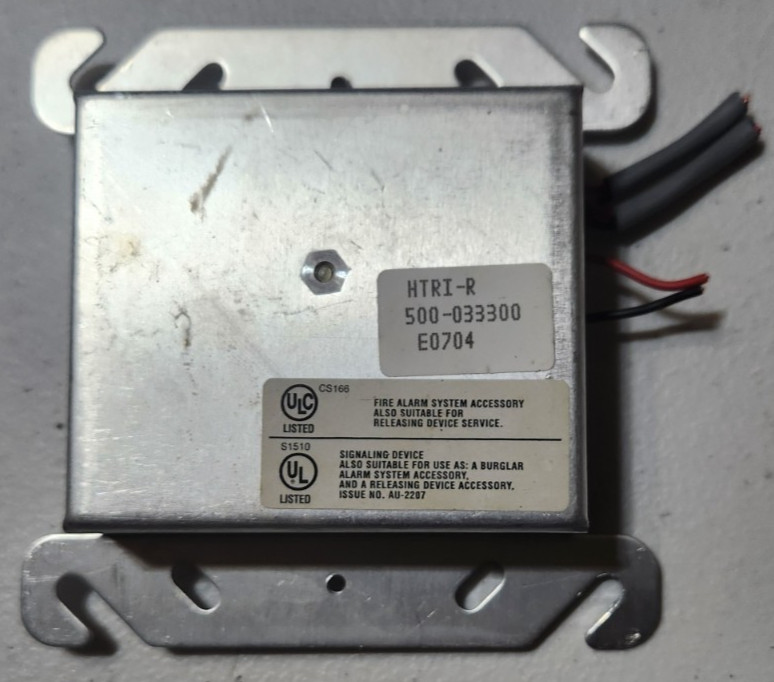 Siemens HTRI-R Intel Interface w/Relay 575-033300 Fire Alarm Device