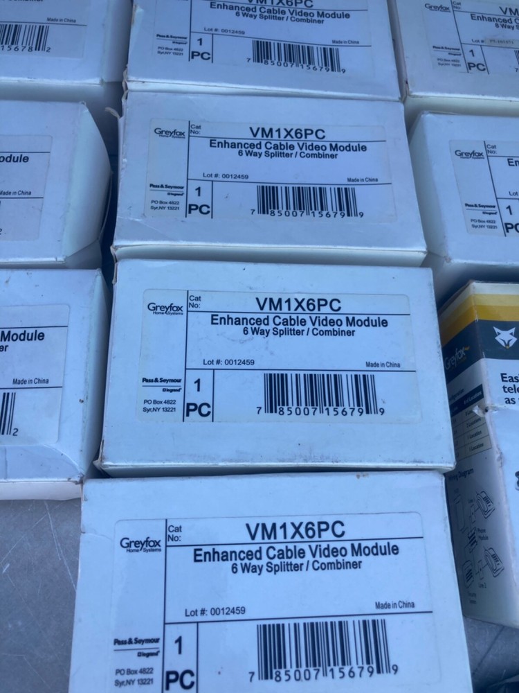 Lot of cable splitters telecom phone modules amplifier