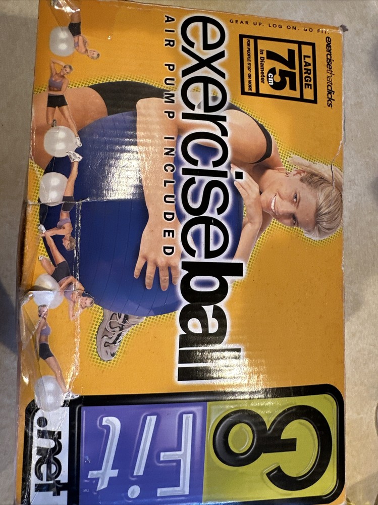 GoFit Exercise Ball (75 cm/29") with Pump-New
