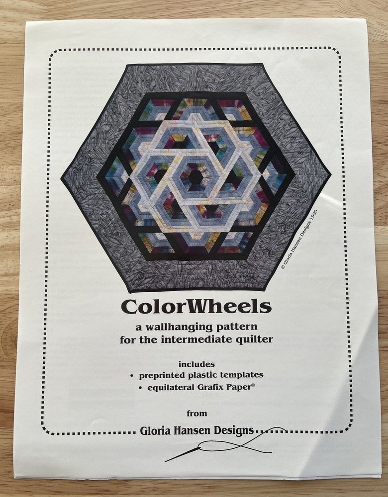Color Wheels A Wall Hanging Pattern For The Intermediate Quilter With Template