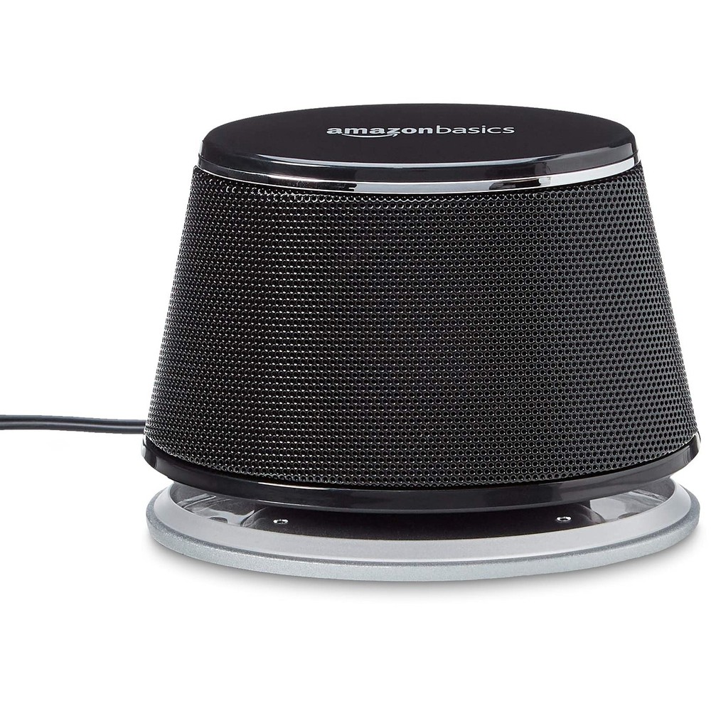 Amazon Basics Stereo 2.0 Speakers, USB-Powered, 1 Pair, Black OPEN BOX