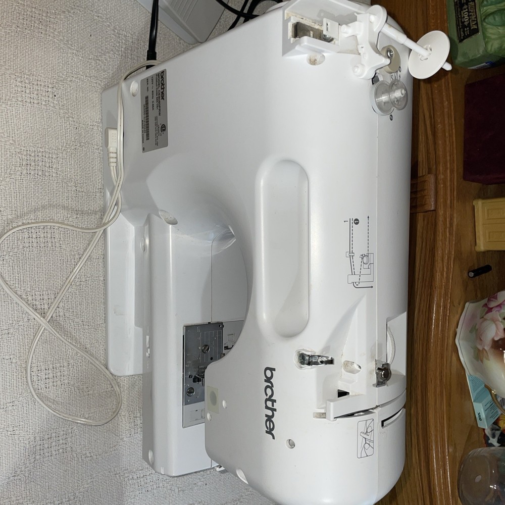 Brother White Computerized Project Runway CE8080PRW Sewing Machine LCD Display