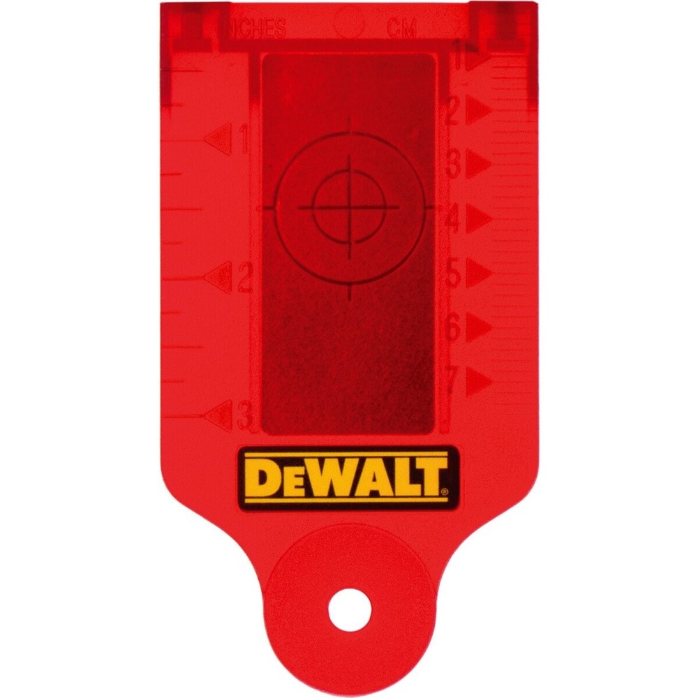 DEWALT DW0730 Laser Target Card Red Plastic Measuring Technology Laser