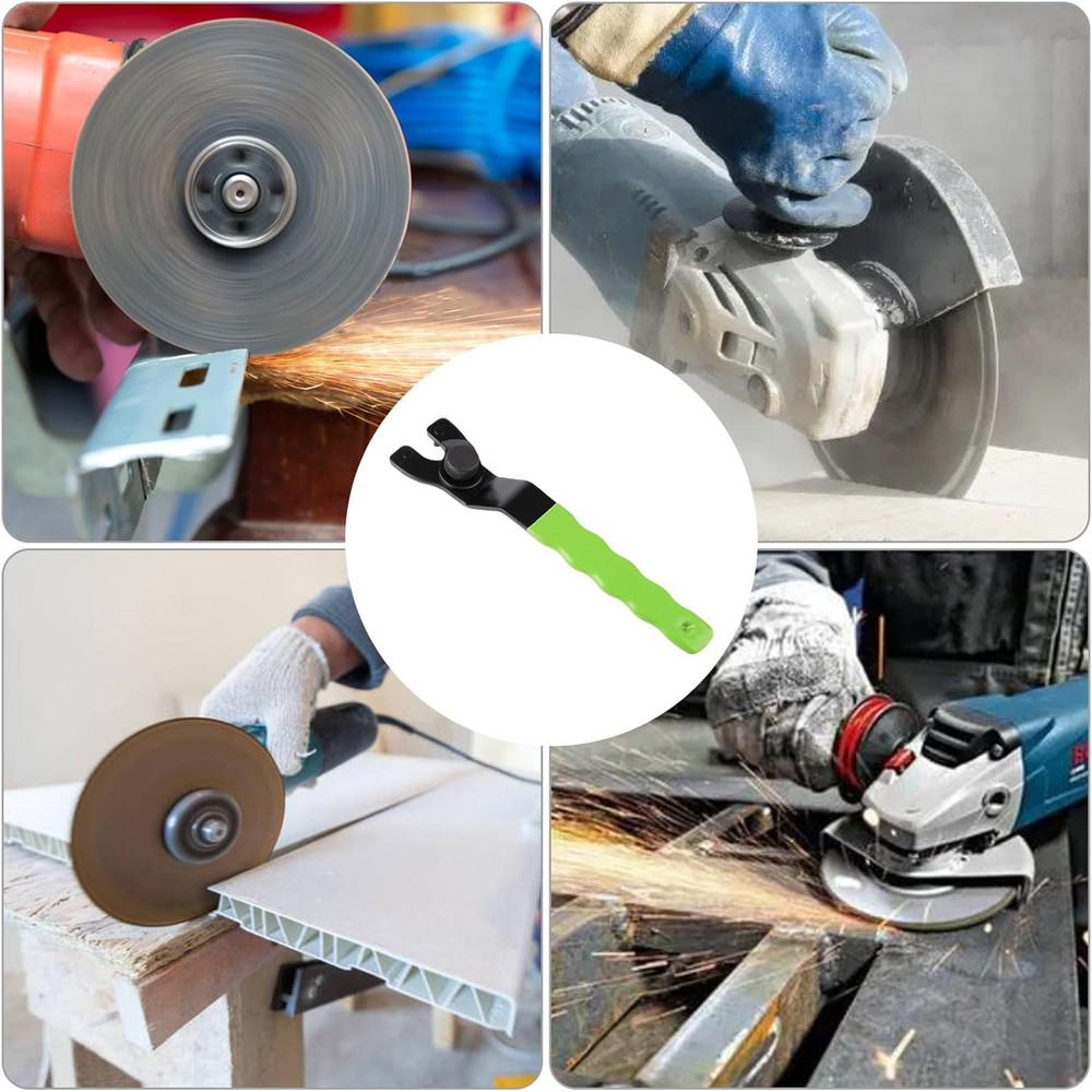 Adjustable Pin Wrench for Angle Grinder Machine,Grinder Spanner ​Wrench (Green)