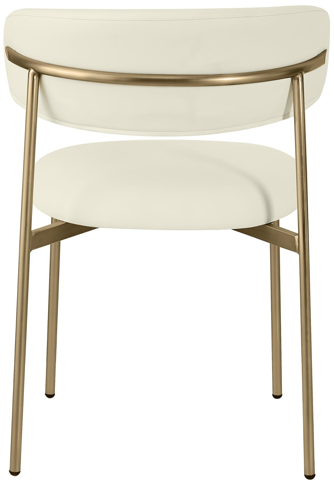 Meridian Furniture Lupita Cream Vegan Leather Dining Chair (Set of 2)