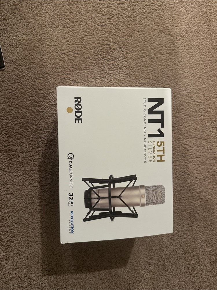 Rode NT1 5th Generation Condenser Microphone Silver (NT1GEN5)