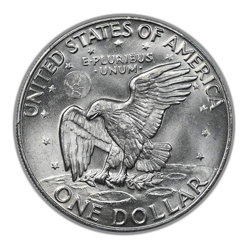 1974-D Clad Eisenhower Ike Dollar $1 PCGS MS65