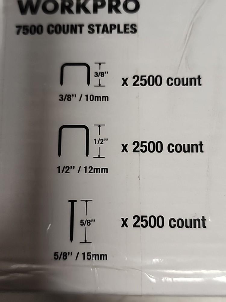 7500 Count Workpro Staples W023023ae