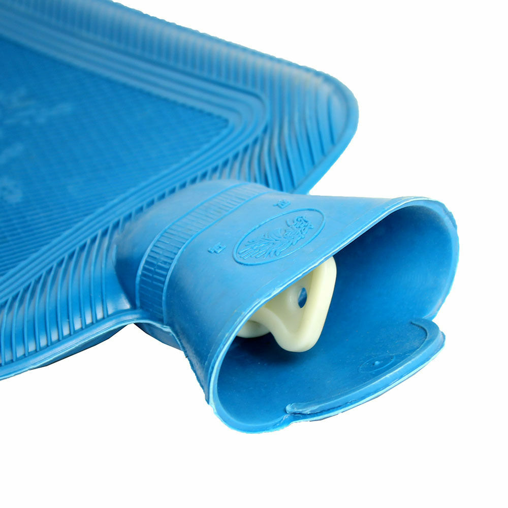 Hot Water Bottle Rubber Bag Warm Relaxing Heat Cold Therapy