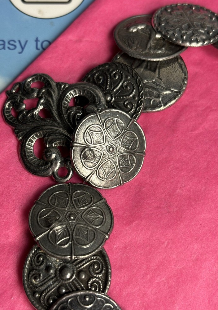 Vintage Pewter Buttons~ 30 Norwegian Factory Errors.