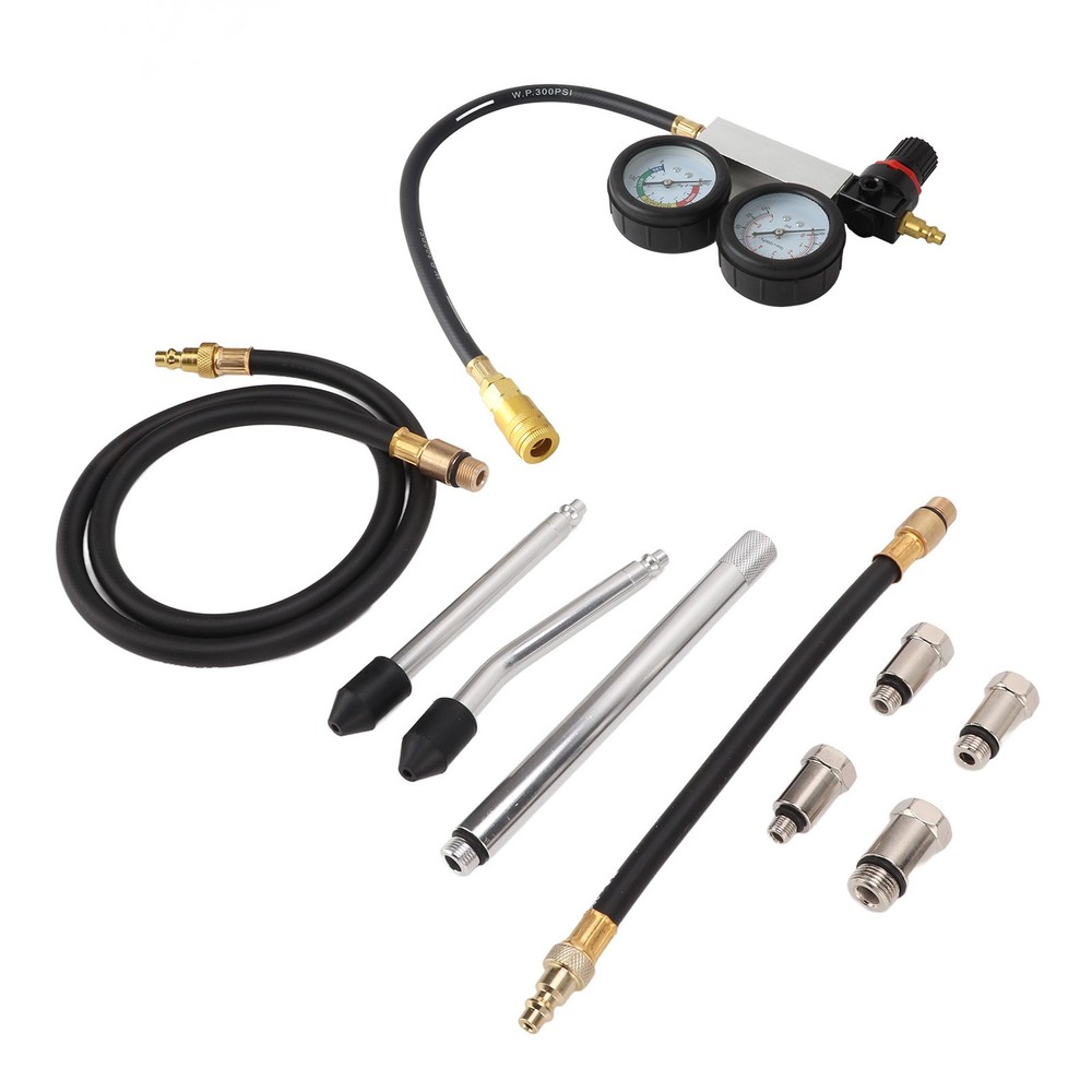 Cylinder Leak Down Tester Gasoline Engine Compression Gauge Detecting Accessory