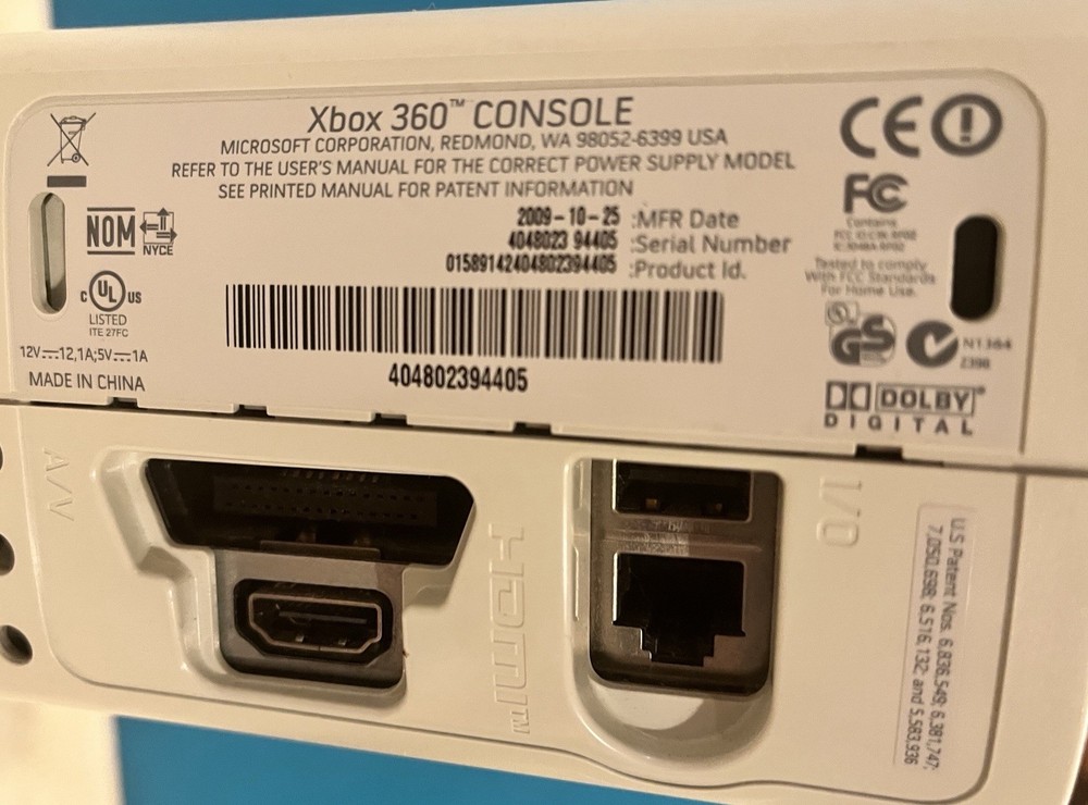 Microsoft Xbox 360 Console System Only. Works But Disk Get Stuck In Console.