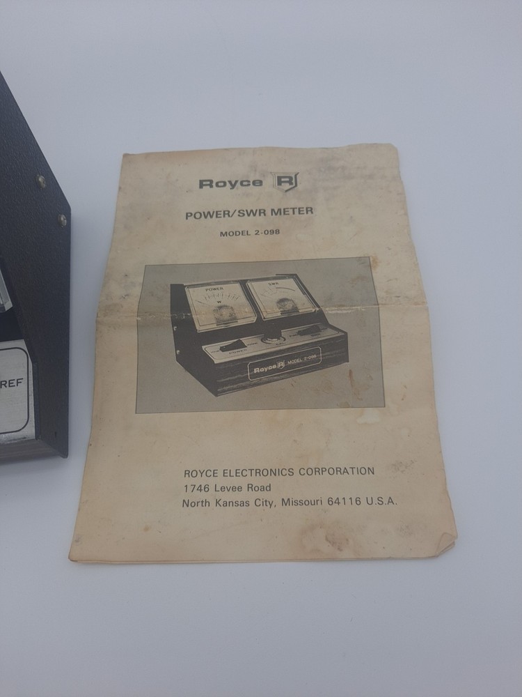 Royce Power SWR Meter Model 2-098