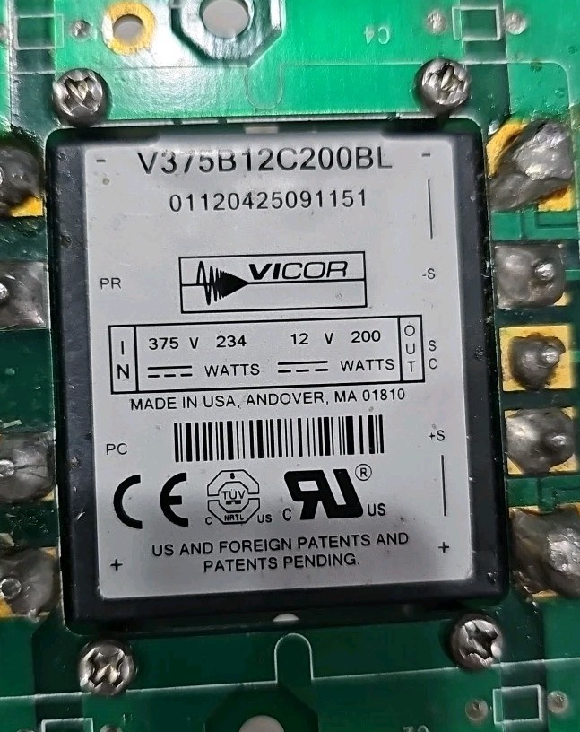 Vicor Evacuation Board Mini With V375B12C200BL