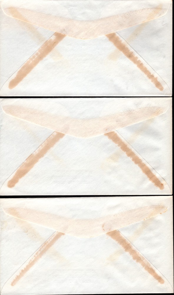 1955 UN ~ SC# 35-37 ~ 10th Anniversary Issues ~ FDC's ~ Art Craft Cachet