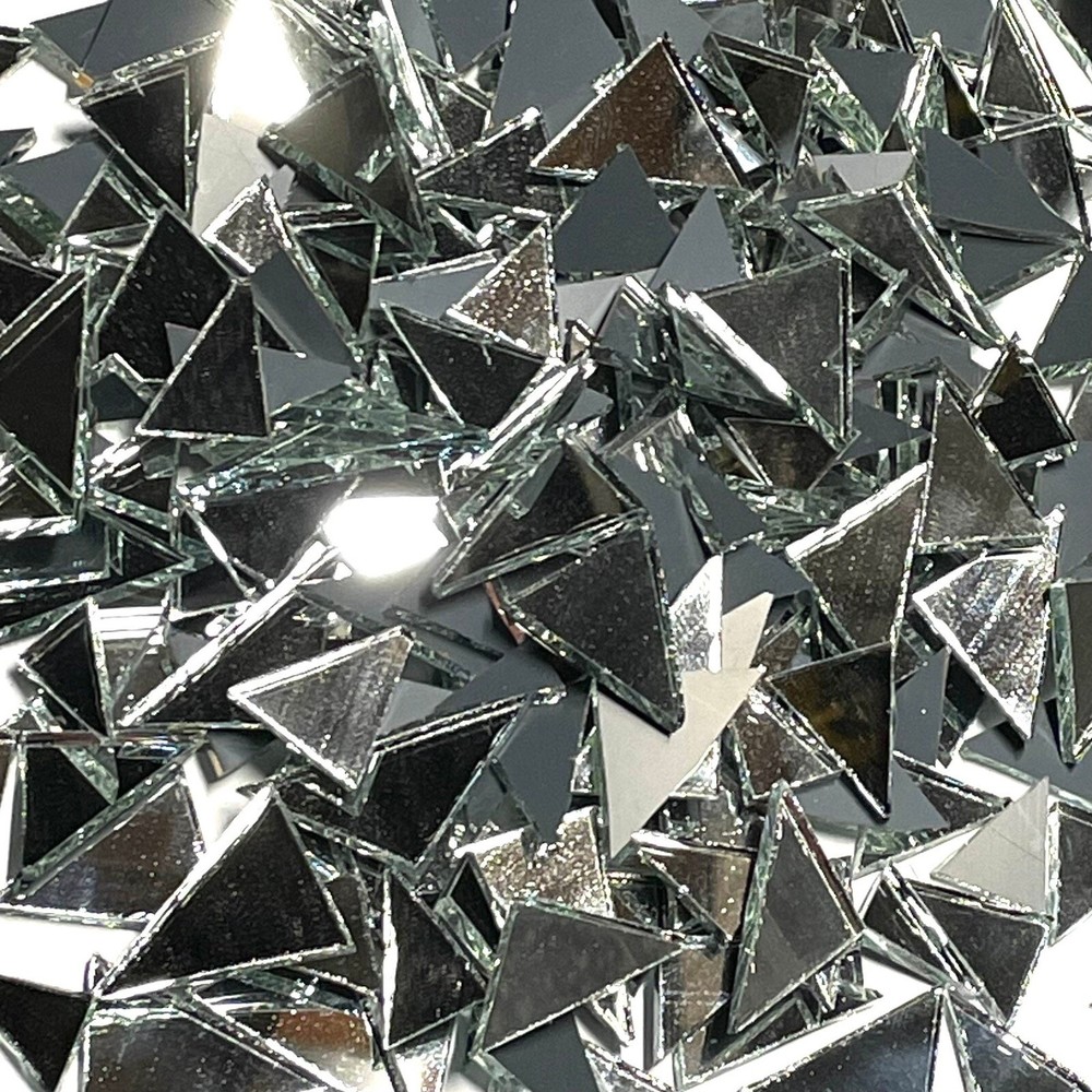Mirror Glass Mosaic Triangles
