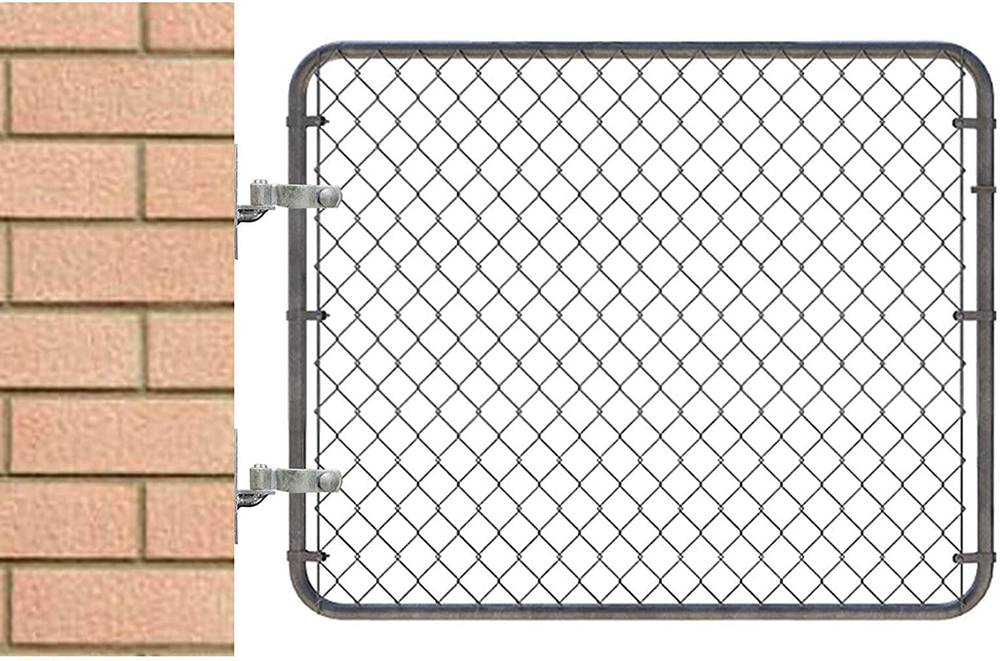 2 Pcs Chain Link Fence Gate Post Hinge for Outside Diameter Post/Pipe Pressed