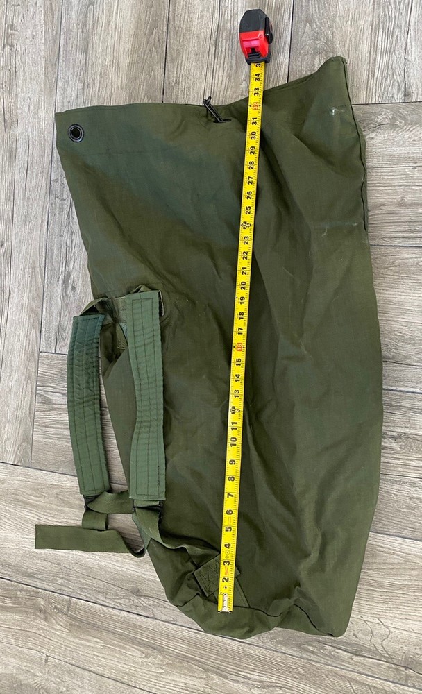 Vintage Authentic US Army issue Duffle Bag as shown