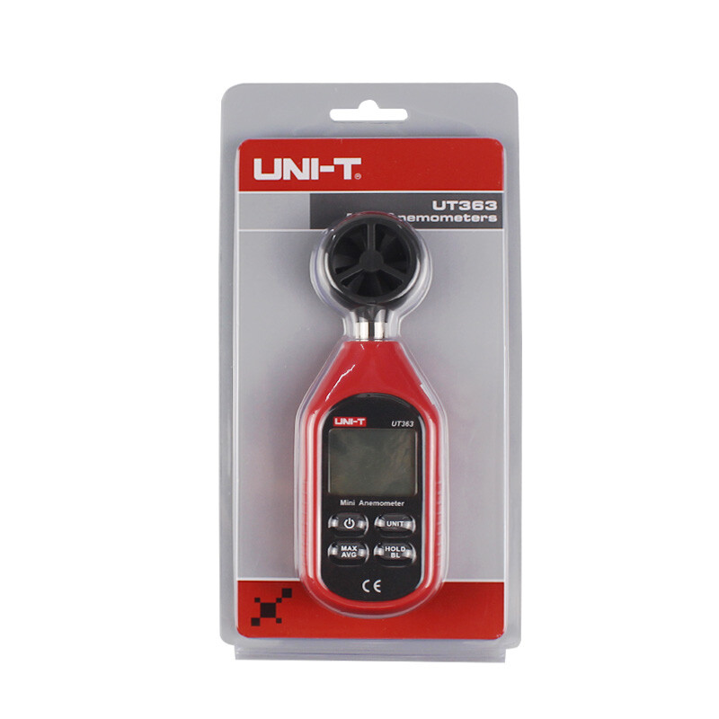 UNI-T UT363 Digital Anemometer Air Flow Wind Meter Temperature Test LCD Display