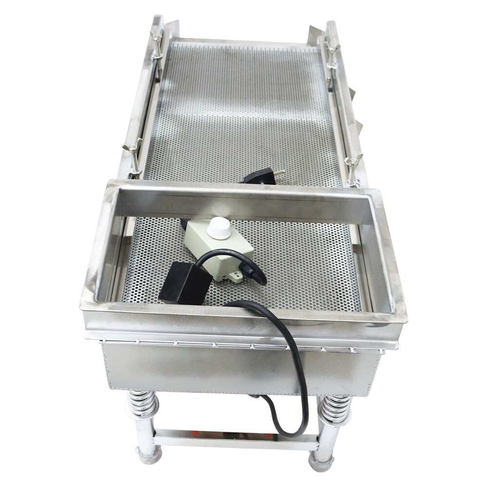 3mm Screen Stainless Steel Linear Vibrating Screen Shaker Single Layer 110V