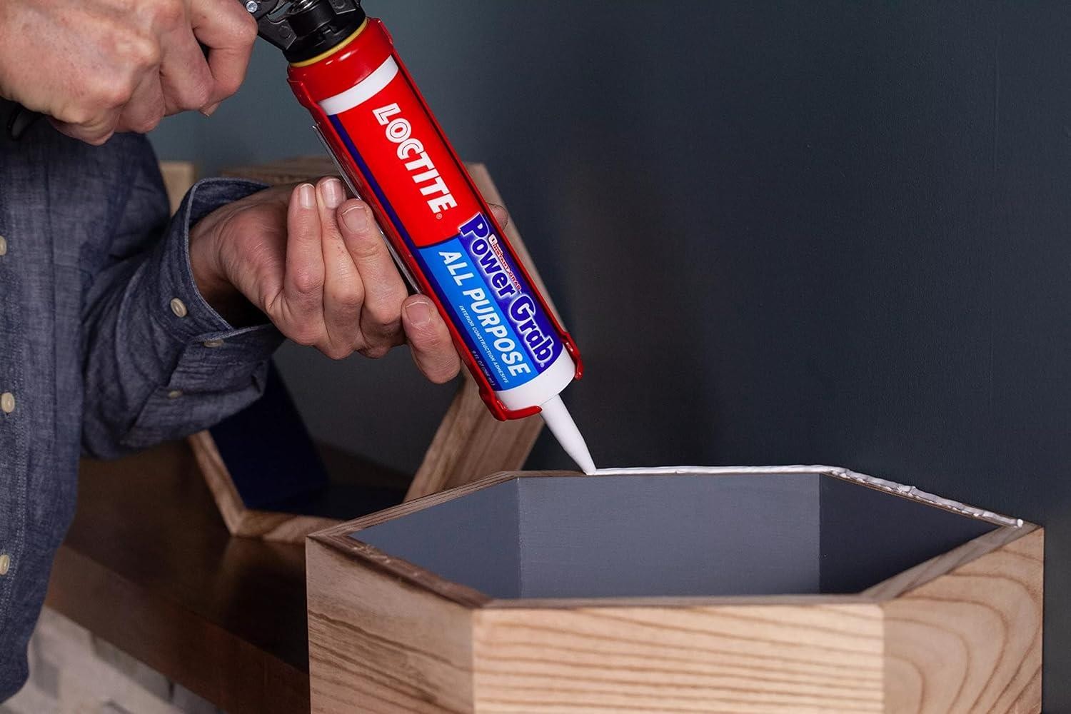 Loctite Power Grab All Purpose, White Construction Adhesive, 9 fl oz Cartridge