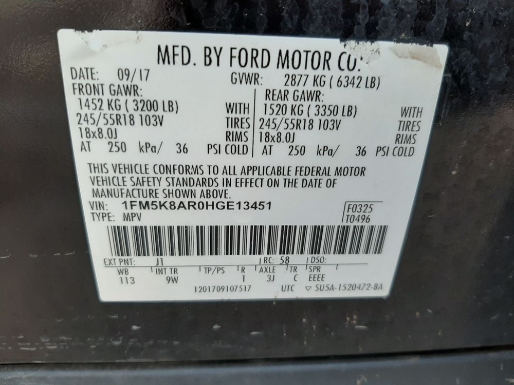 Camera/Projector Camera Rear Fits 17-19 EXPLORER 851283