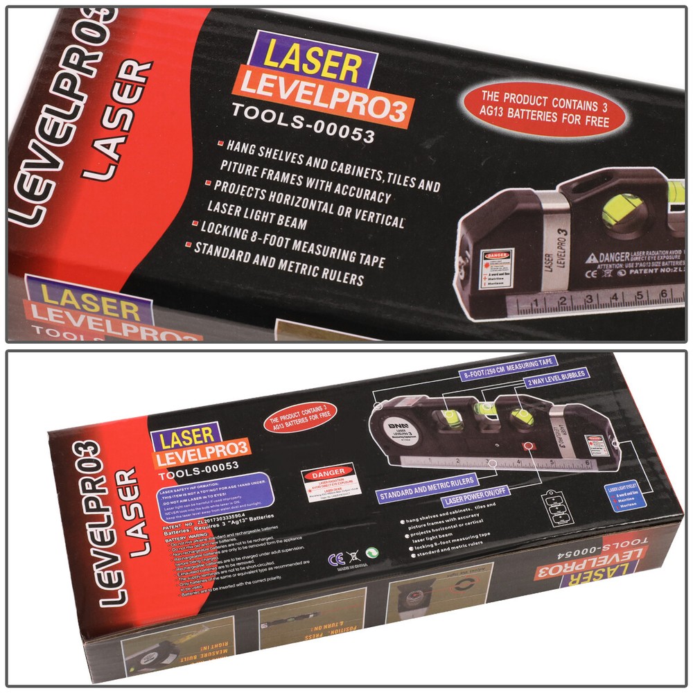 MULTIPURPOSE LD EQUIPMENT MEASURING HORIZONTAL VERTICAL HANDY LASER BUBBLE LEVEL