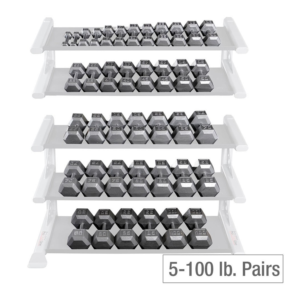 Body-Solid Cast Iron Hex Dumbbell Sets