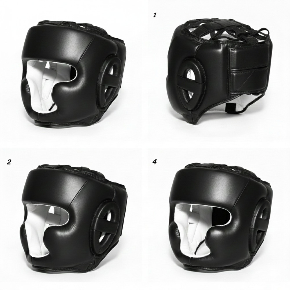 Durable Boxing Headgear - Full Face Protection, Adjustable Fit for Training